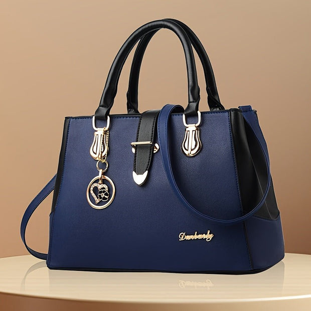 Elegant Letter Detail Shoulder Bag – Chic, Spacious & Work - Ready - EITRAM