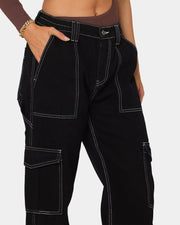 High Waist Wide Leg Workwear Pants – Baggy, Loose Fit Streetwear Trousers - EITRAM