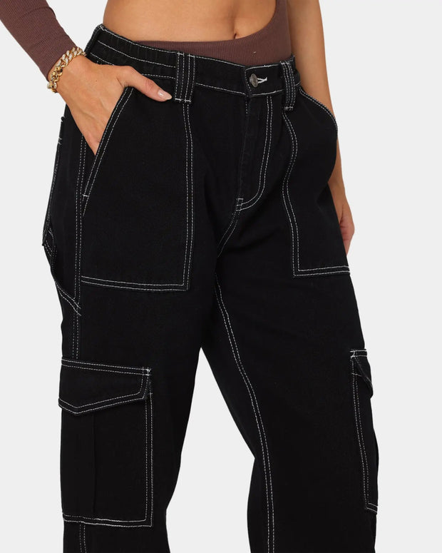High Waist Wide Leg Workwear Pants – Baggy, Loose Fit Streetwear Trousers - EITRAM