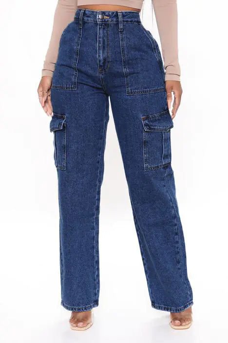 High Waist Wide Leg Workwear Pants – Baggy, Loose Fit Streetwear Trousers - EITRAM