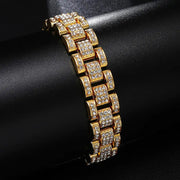 Hip Hop Cuban Chain Diamond Watch Band (EU/US Style) - EITRAM