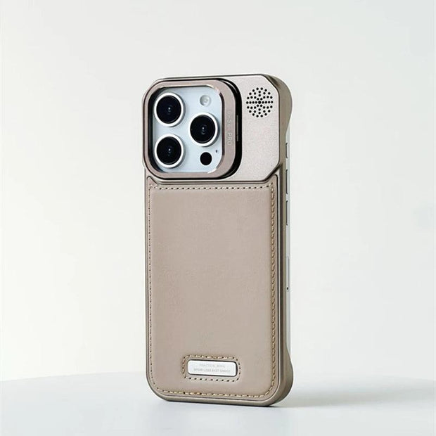 MagSafe PU Leather Phone Case with Kickstand – iPhone 12–16 Pro Max - EITRAM