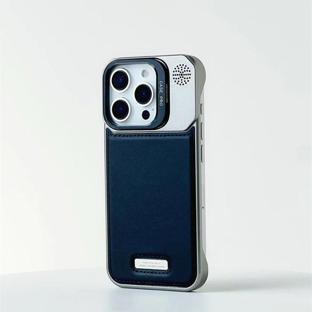 MagSafe PU Leather Phone Case with Kickstand – iPhone 12–16 Pro Max - EITRAM