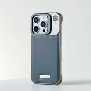 MagSafe PU Leather Phone Case with Kickstand – iPhone 12–16 Pro Max - EITRAM