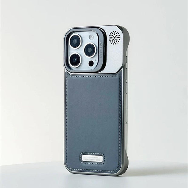 MagSafe PU Leather Phone Case with Kickstand – iPhone 12–16 Pro Max - EITRAM