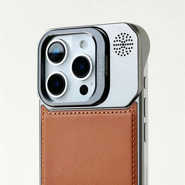 MagSafe PU Leather Phone Case with Kickstand – iPhone 12–16 Pro Max - EITRAM