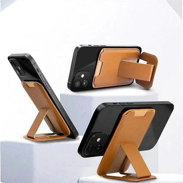 MagSafe Wallet with Stand – Leather Card Holder for iPhone - EITRAM
